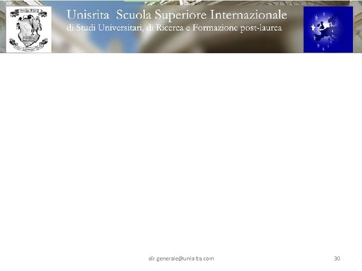 dir. generale@unisrita. com 30 