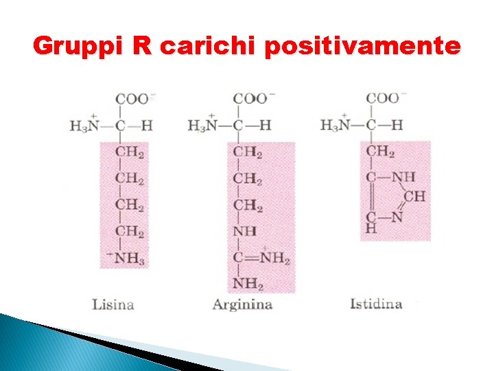 Gruppi R carichi positivamente 