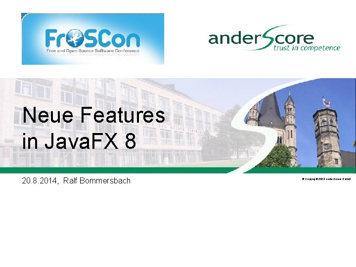Neue Features in Java FX 8 20 8