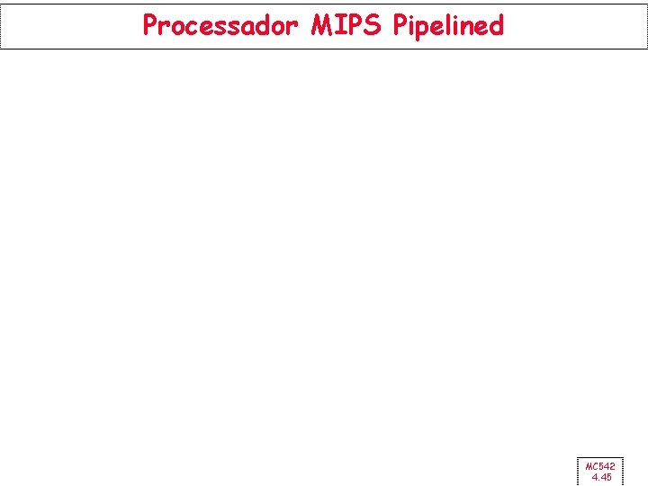 Processador MIPS Pipelined MC 542 4. 45 