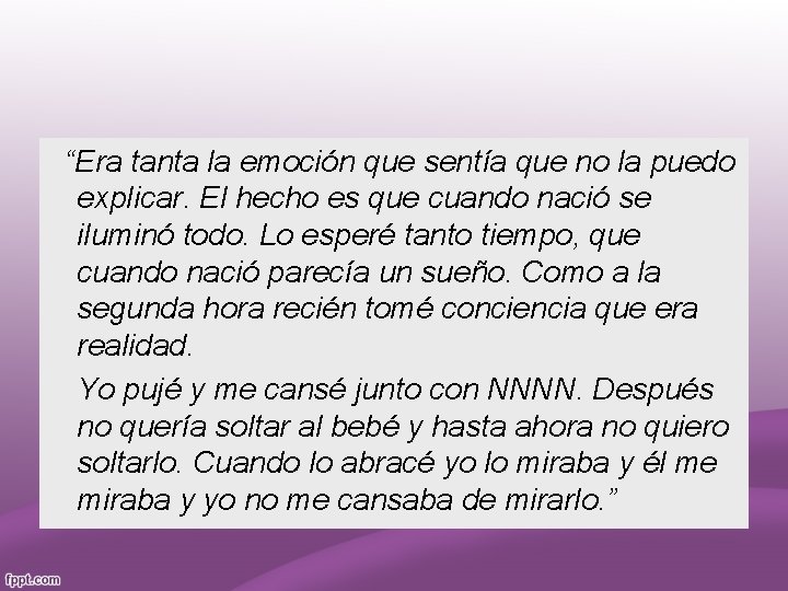 “Era tanta la emoción que sentía que no la puedo explicar. El hecho es