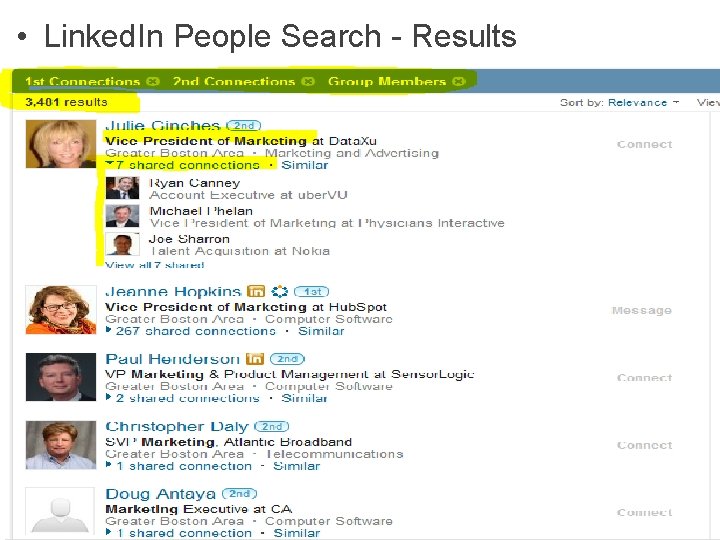  • Linked. In People Search - Results 