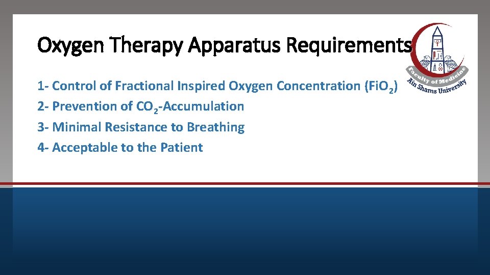 Click to edit Master title style Oxygen Therapy Apparatus Requirements • 1 -Edit Master