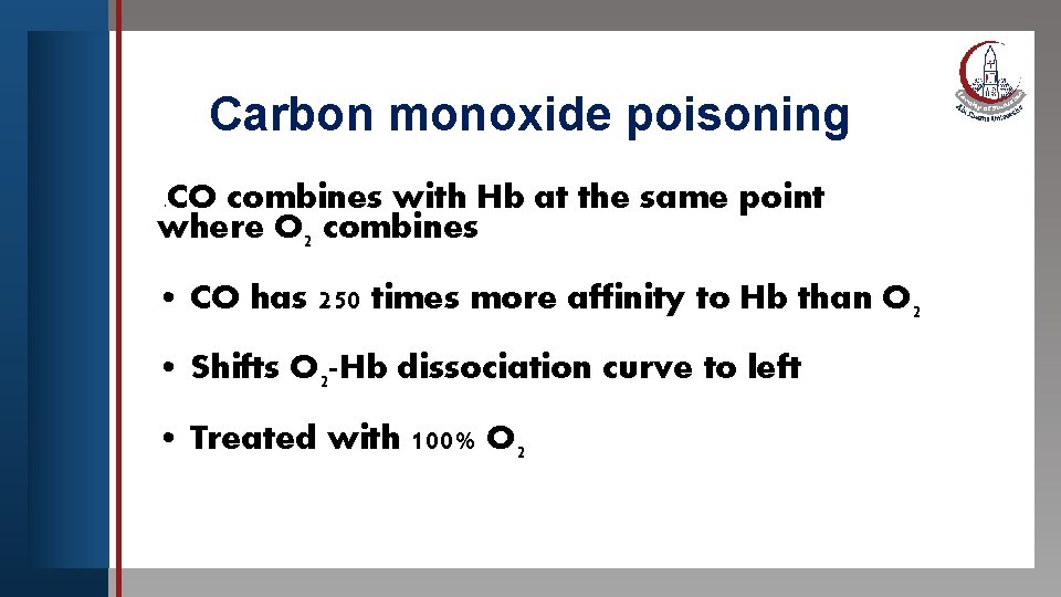 Click to edit Master title style Carbon monoxide poisoning • Edit Master text styles