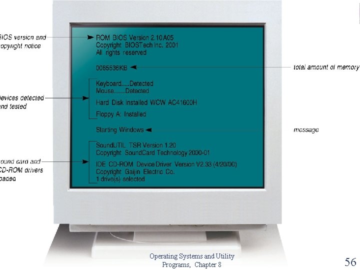 Operating Systems and Utility Programs, Chapter 8 56 