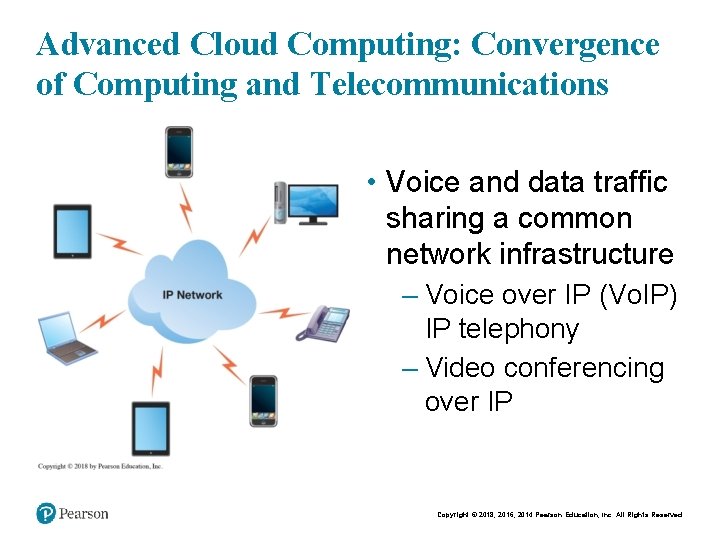 Advanced Cloud Computing: Convergence of Computing and Telecommunications • Voice and data traffic sharing