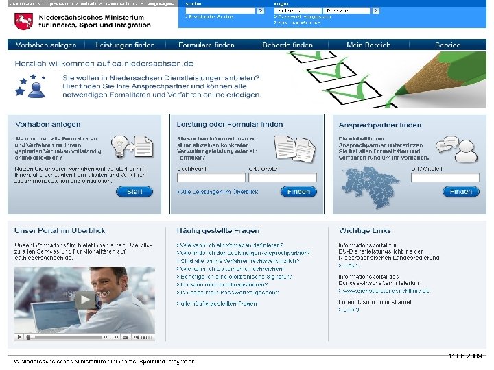 Niedersächsisches Ministerium für Inneres, Sport und Integration Niedersächsischer Städtetag 11. 06. 2009 