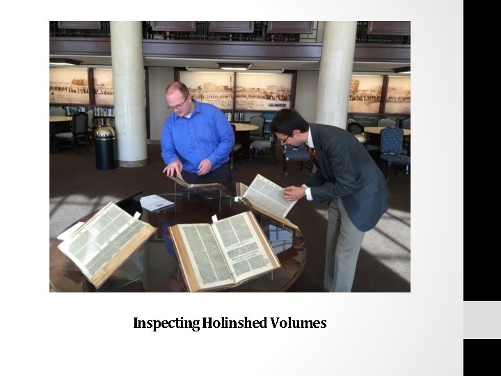 Inspecting Holinshed Volumes 
