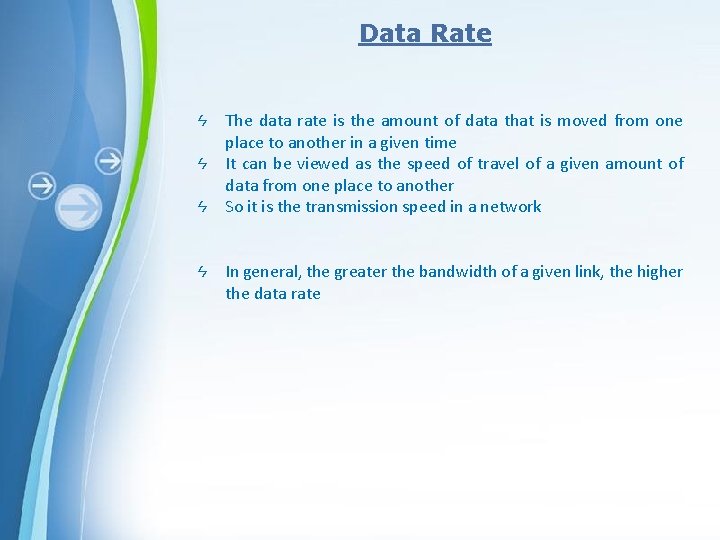 Data Rates Simple Topics Lecture 10 Spring2016 Data Communication Muhammad Waseem Iqbal