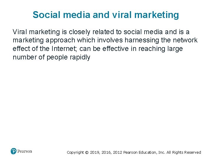 Social media and viral marketing Viral marketing is closely related to social media and