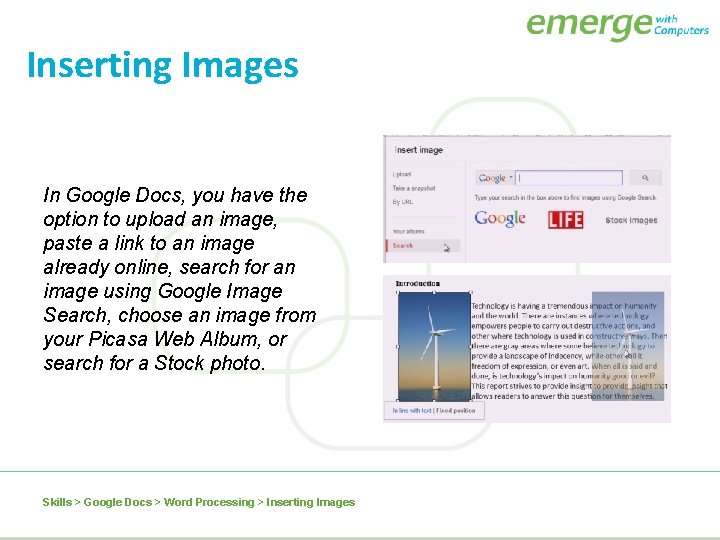Inserting Images In Google Docs, you have the option to upload an image, paste