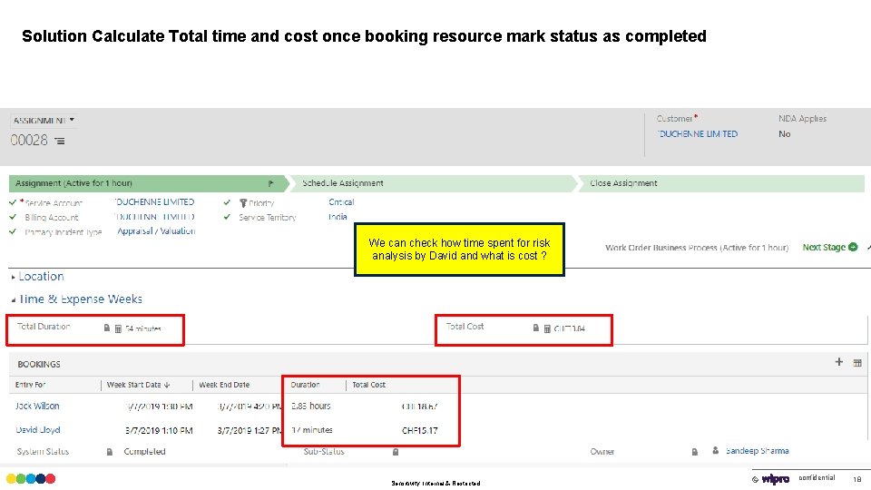 Solution Calculate Total time and cost once booking resource mark status as completed We