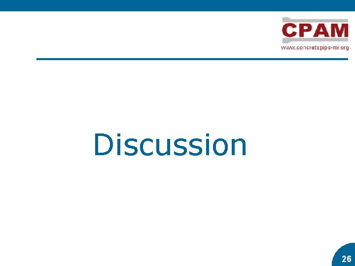 Discussion 26 26 Discussion 26 26