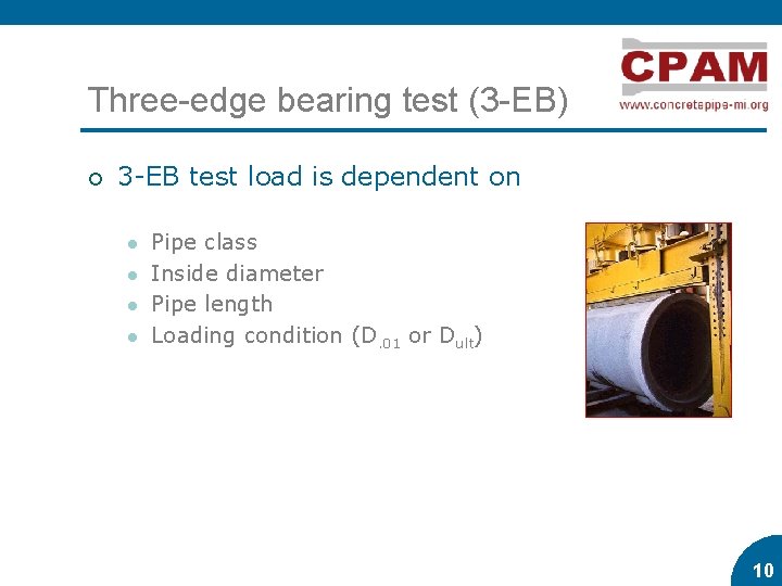 Three-edge bearing test (3 -EB) ¡ 3 -EB test load is dependent on l Three-edge bearing test (3 -EB) ¡ 3 -EB test load is dependent on l