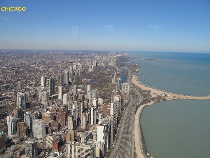 Chicago - veľkomesto na hranici s Kanadou. . Sears Tower Do wntown 