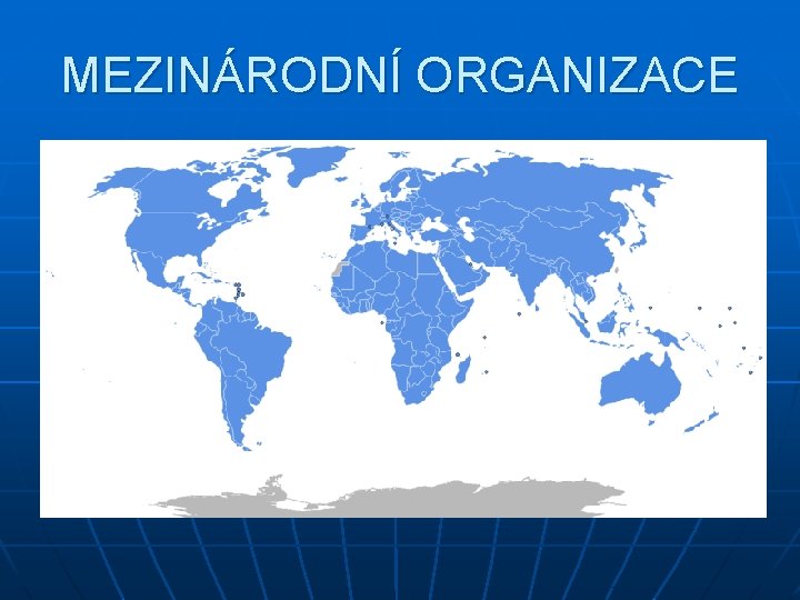 MEZINÁRODNÍ ORGANIZACE 