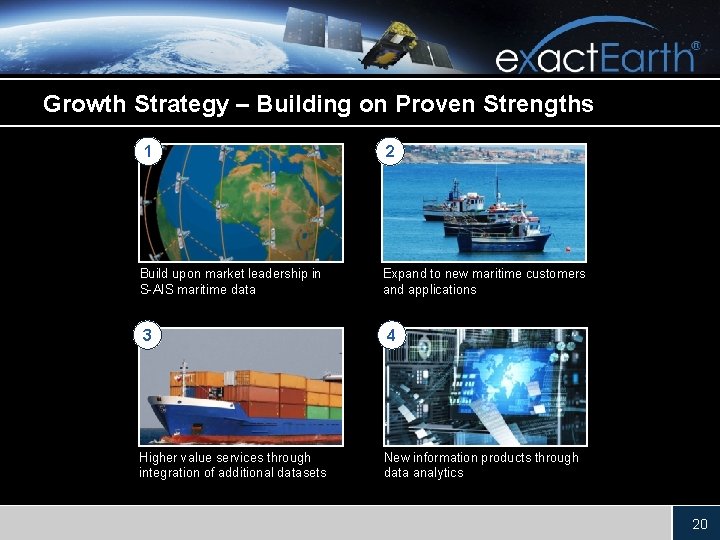 Growth Strategy – Building on Proven Strengths 1 Build upon market leadership in S-AIS