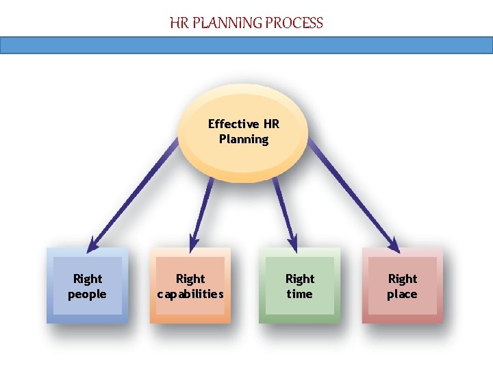 HR PLANNING PROCESS Effective HR Planning Right people 1/20/2022 Right capabilities (Employment Practices) Right