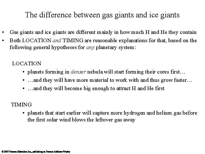 The difference between gas giants and ice giants • Gas giants and ice giants