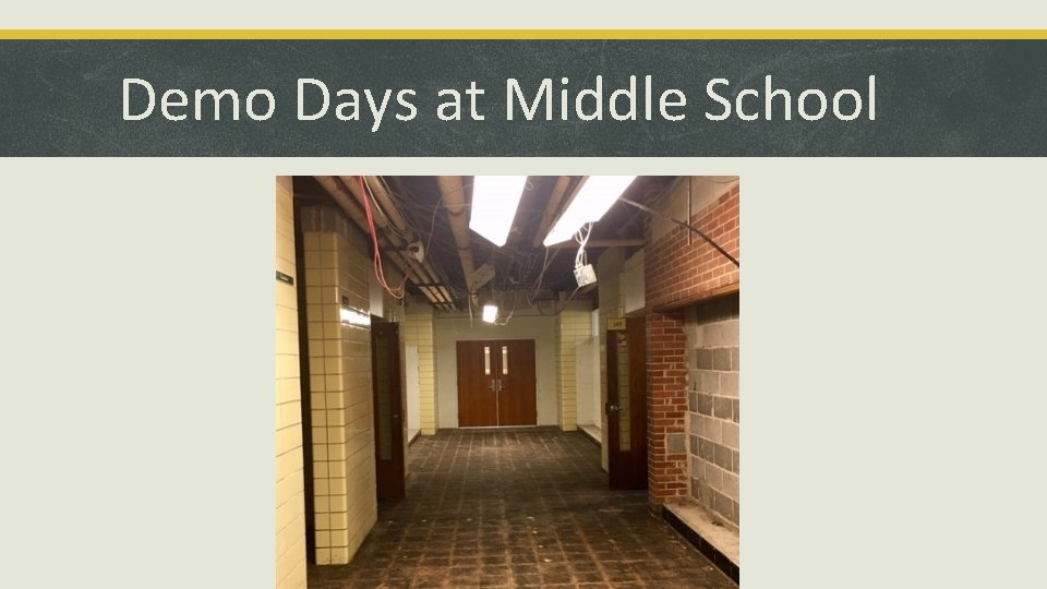 Demo Days at Middle School 