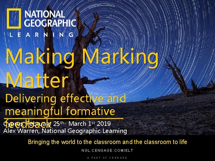 Making Marking Matter Delivering effective and meaningful formative Cyprus, February 25 - March 1