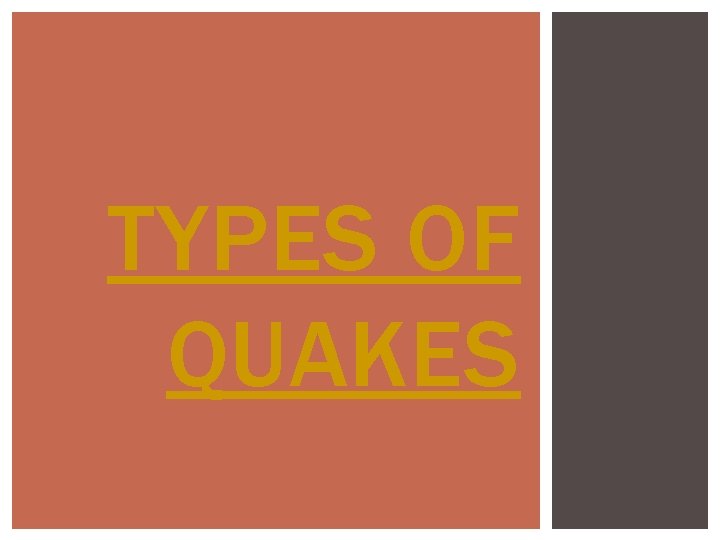 CHAPTER 8 Earthquakes Bell Ringer 1 Title your