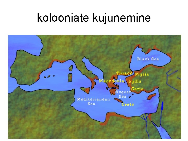 kolooniate kujunemine 