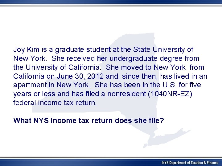 Joy Kim is a graduate student at the State University of New York. She