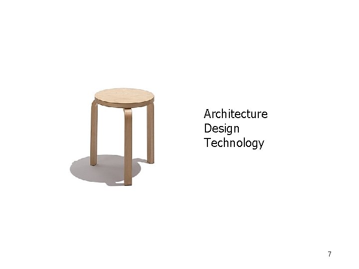 morville@semanticstudios. com Architecture Design Technology 7 