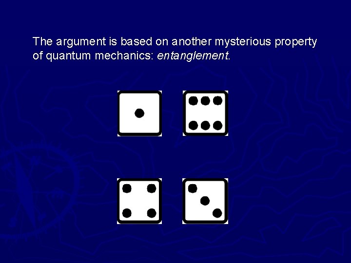 The argument is based on another mysterious property of quantum mechanics: entanglement. 