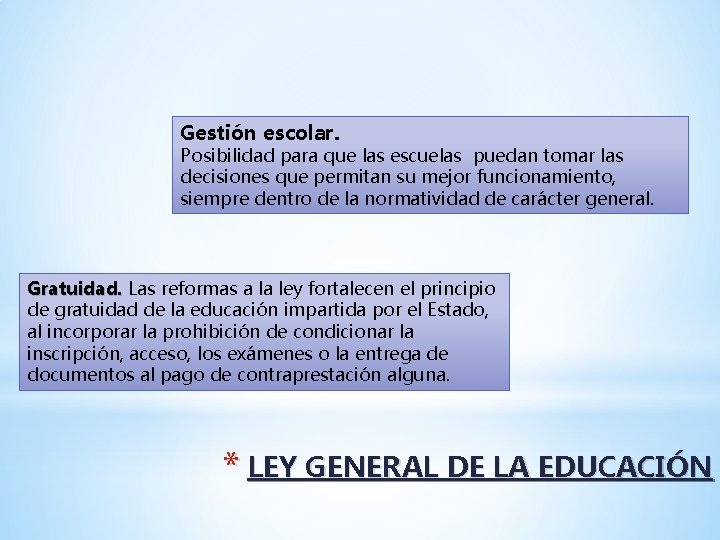 Gestión escolar. Posibilidad para que las escuelas puedan tomar las decisiones que permitan su