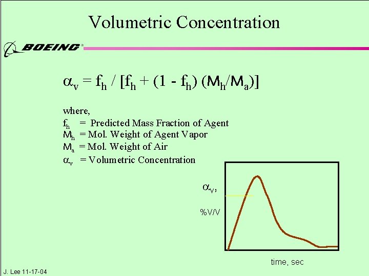 Volumetric Concentration v = fh / [fh + (1 - fh) (Mh/Ma)] where, fh