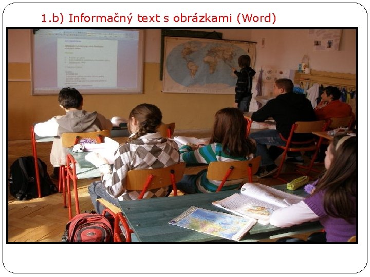 1. b) Informačný text s obrázkami (Word) 