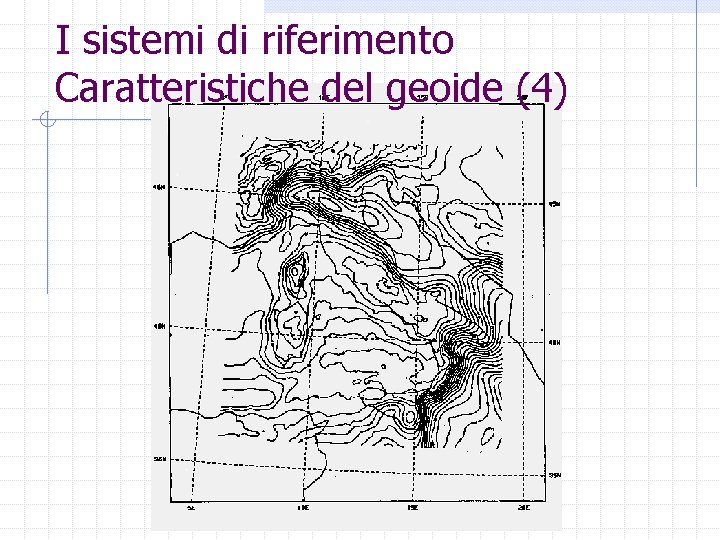 I sistemi di riferimento Caratteristiche del geoide (4) 