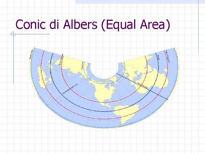 Conic di Albers (Equal Area) 