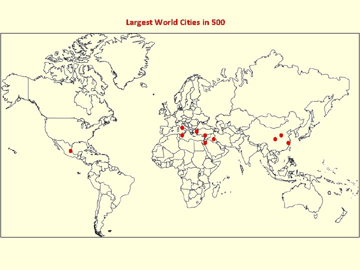Largest World Cities in 500 