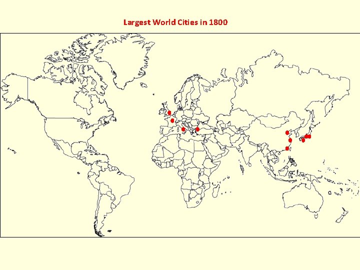 Largest World Cities in 1800 