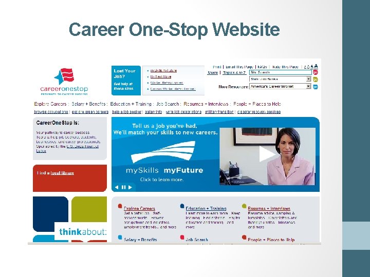 Career One-Stop Website 