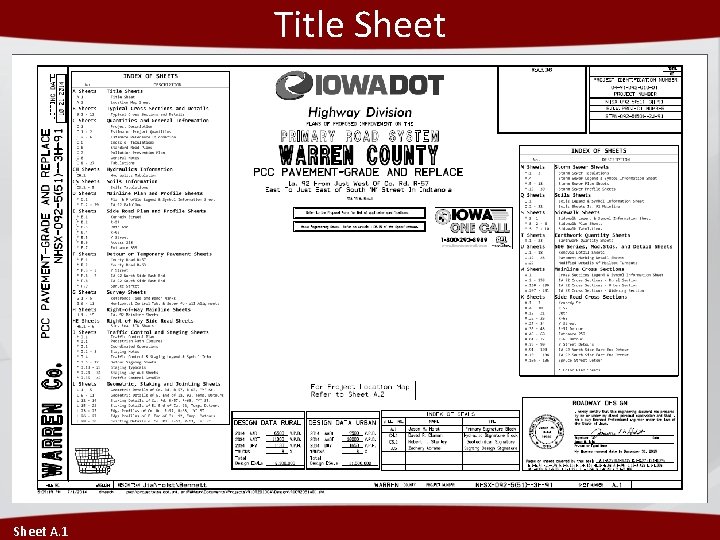 Title Sheet A. 1 Title Sheet A. 1