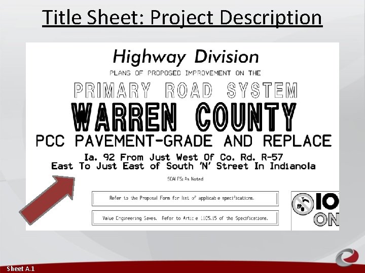 Title Sheet: Project Description Sheet A. 1 Title Sheet: Project Description Sheet A. 1