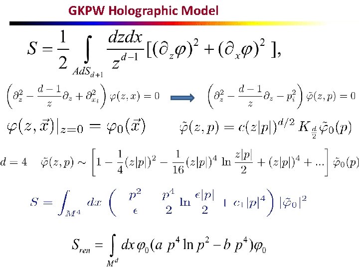 GKPW Holographic Model 