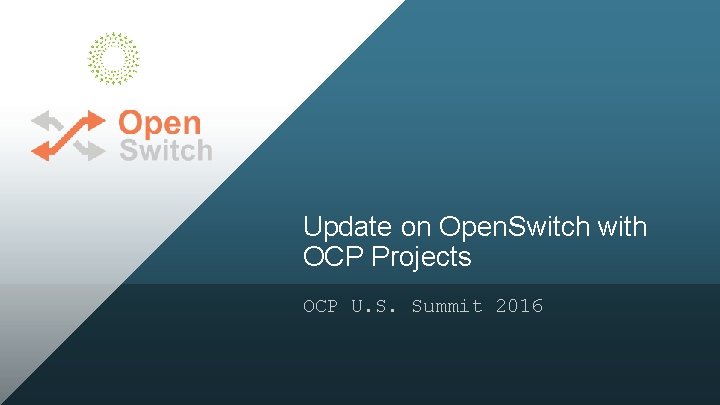 Update on Open. Switch with OCP Projects OCP U. S. Summit 2016 