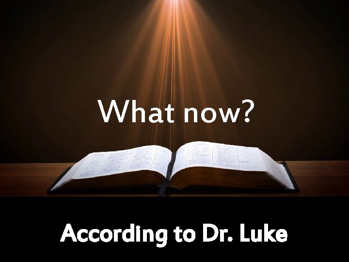 What now? According to Dr. Luke 