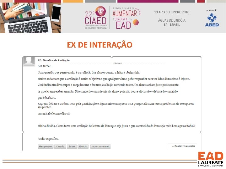 EX DE INTERAÇÃO 