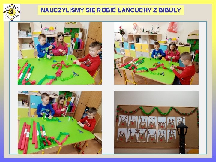 NAUCZYLIŚMY SIĘ ROBIĆ ŁAŃCUCHY Z BIBUŁY 