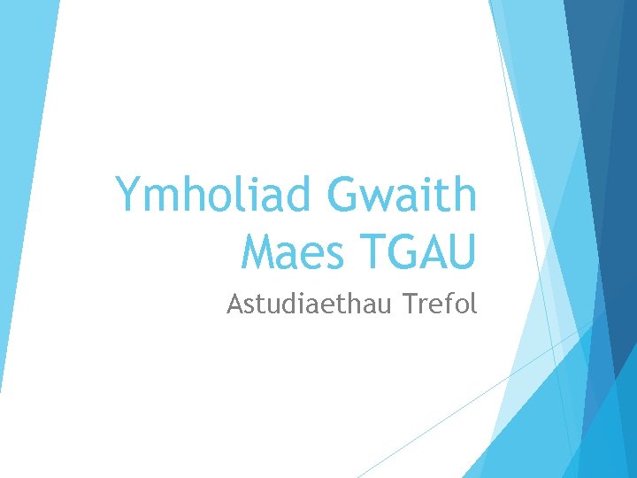 Ymholiad Gwaith Maes TGAU Astudiaethau Trefol 