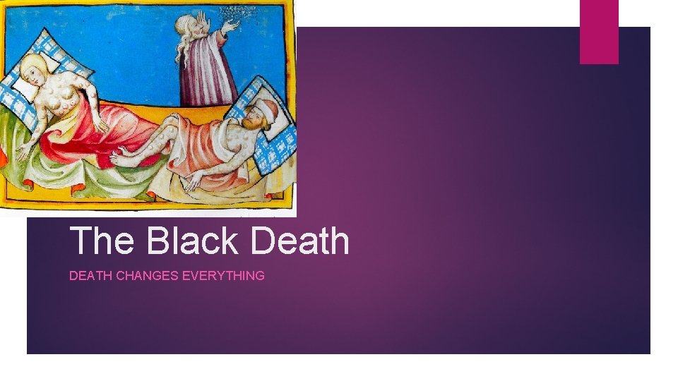 The Black Death DEATH CHANGES EVERYTHING 