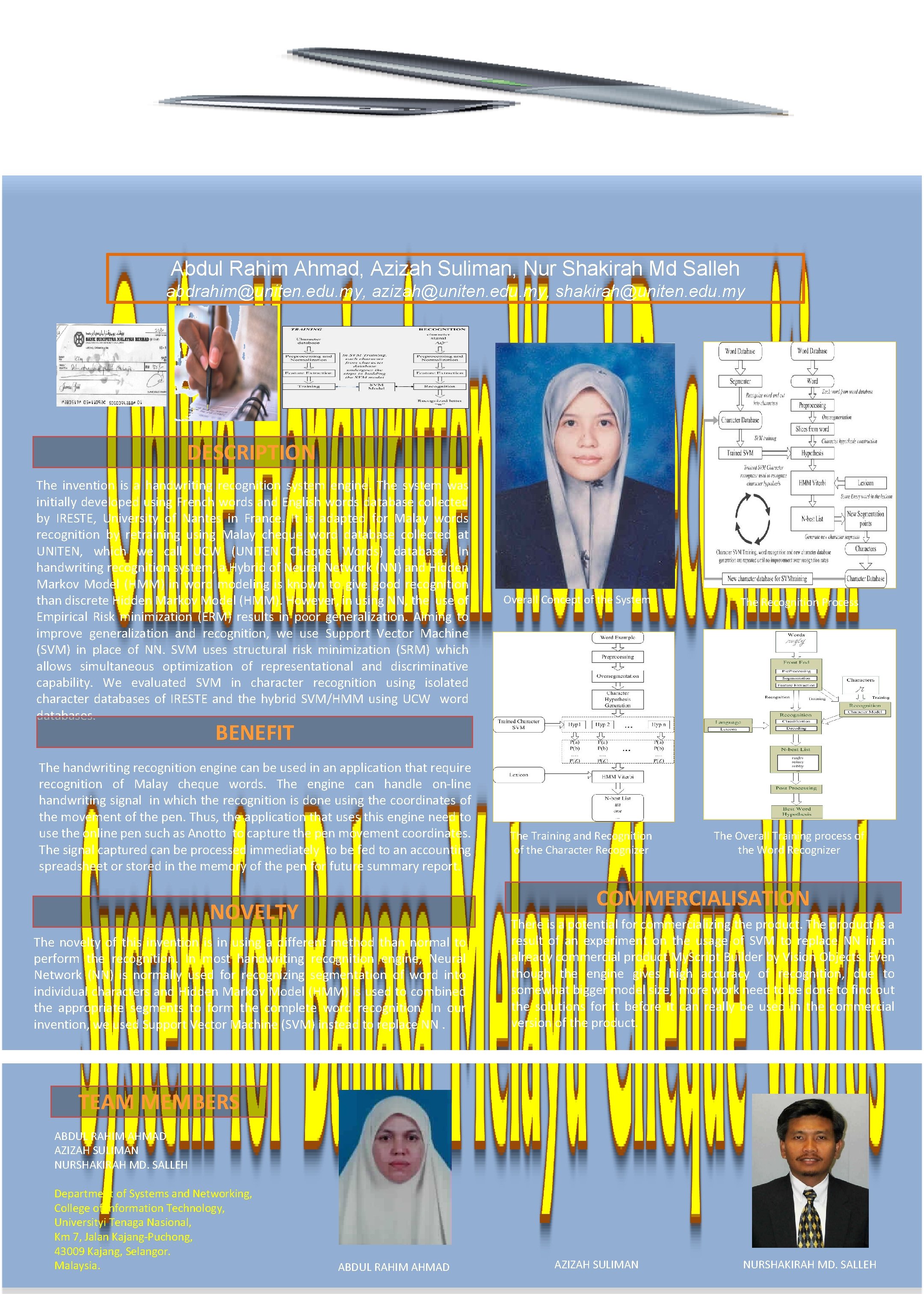 Abdul Rahim Ahmad, Azizah Suliman, Nur Shakirah Md Salleh abdrahim@uniten. edu. my, azizah@uniten. edu.