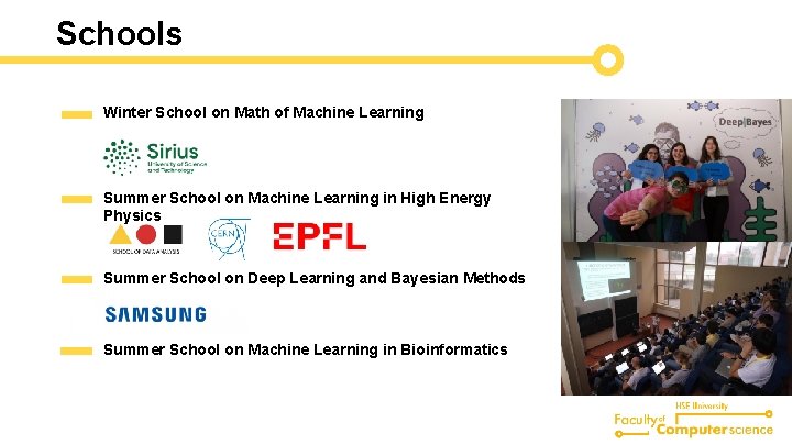 Schools Winter School on Math of Machine Learning Summer School on Machine Learning in