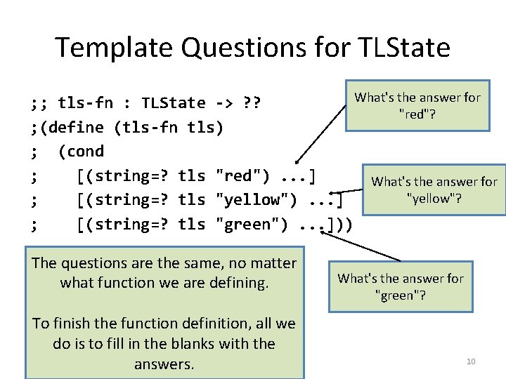 Template Questions for TLState What's the answer for ; ; tls-fn : TLState ->